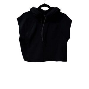 Small RIDE Cycle Club NWT Black Sleeveless cropped Hoodie Top